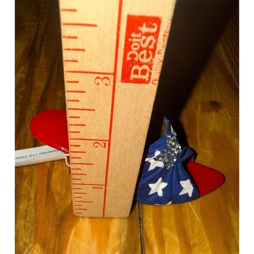 Raine Just The Right‎ Shoe Star Spangled Miniature Figurine w/ Box Tag 2002